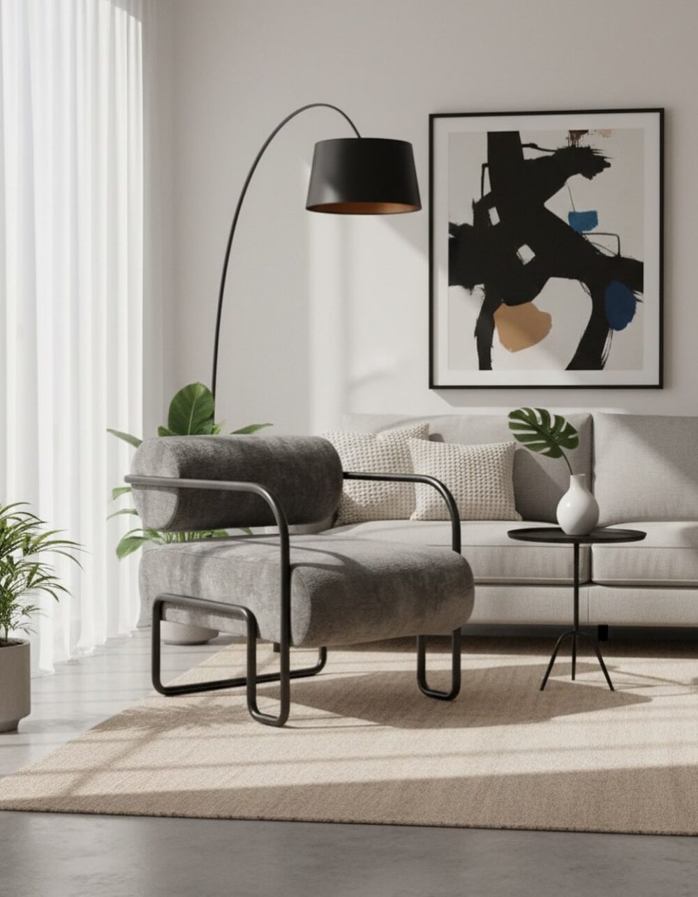 The Bouclé Accent Chair